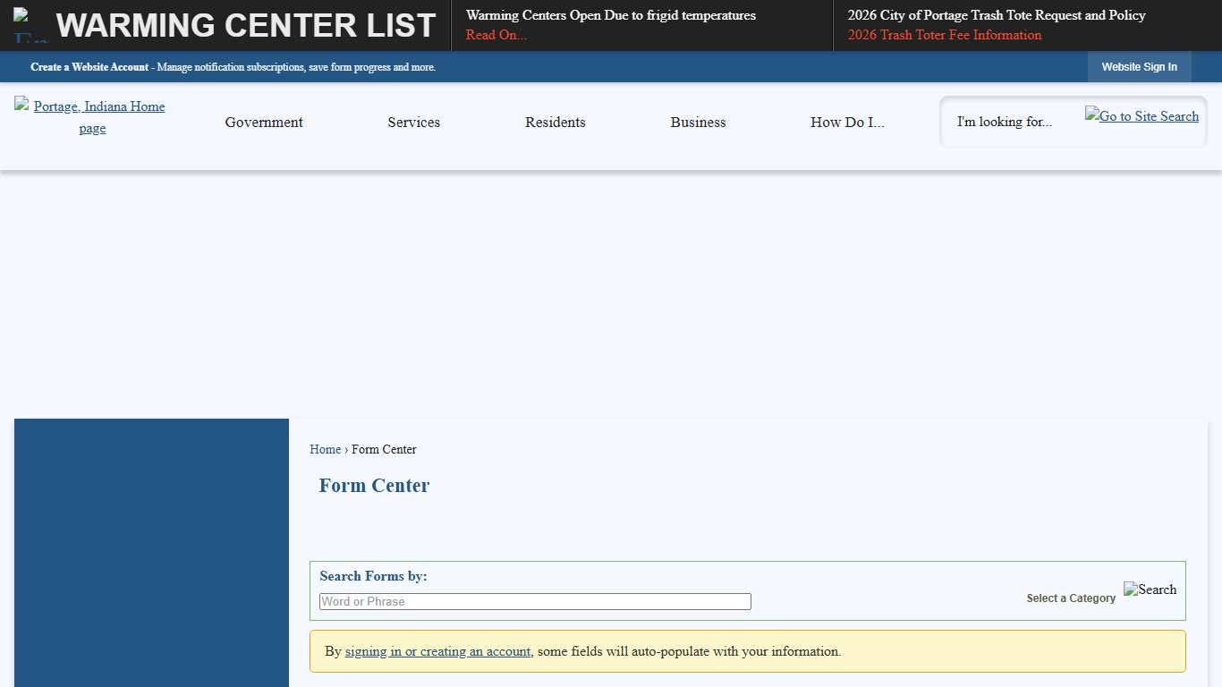Form Center • Records Request